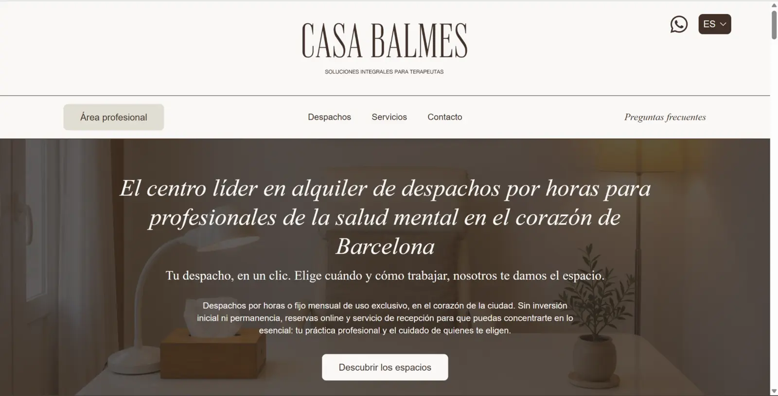Casa Balmes website